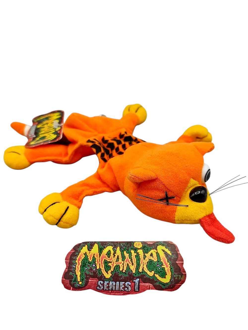 MEANIES Series 1 “Splat” The Roadkill Cat Stuffed Animal Plush Toy 1997 NWT